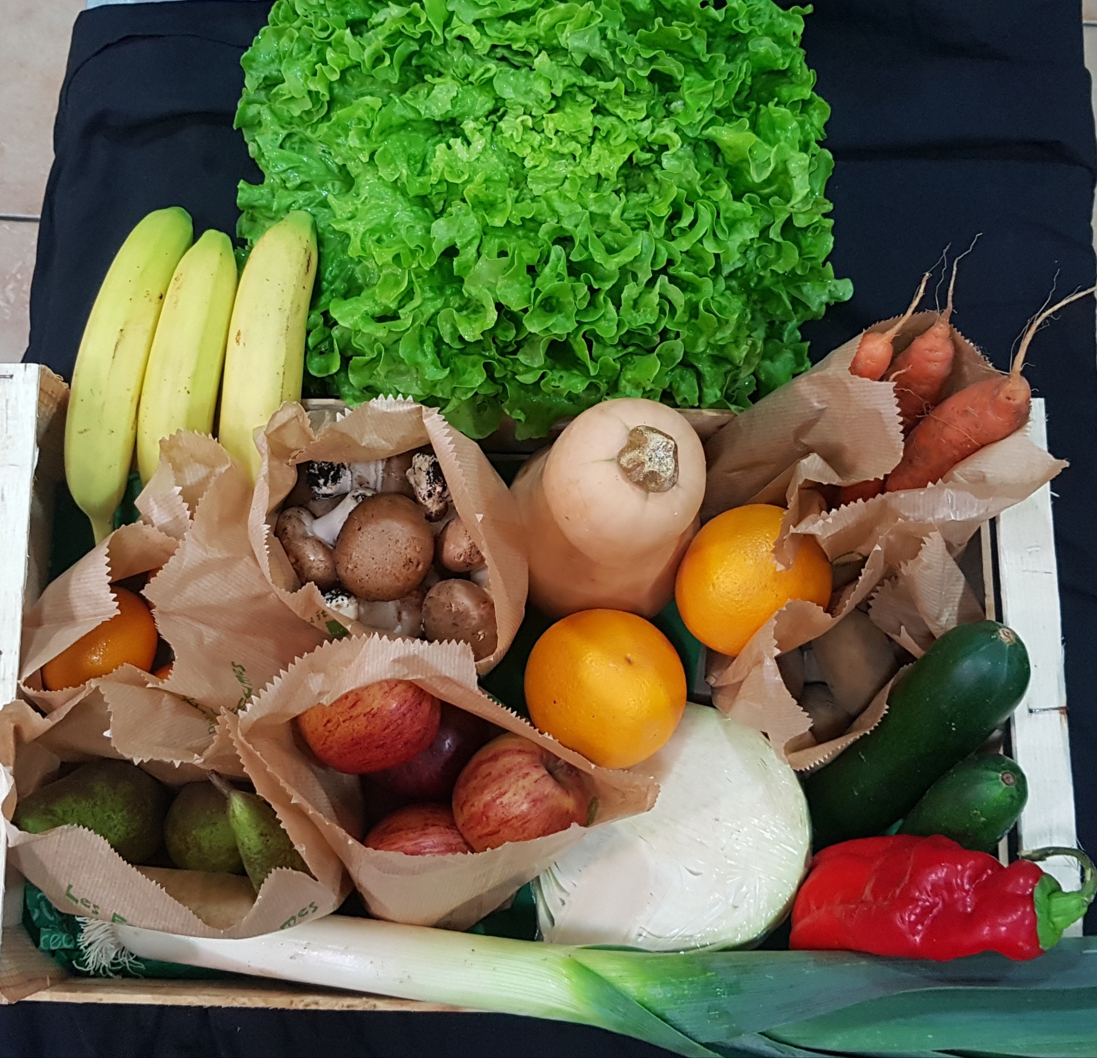 Panier Hebdomadaire de fruits et légumes 20€